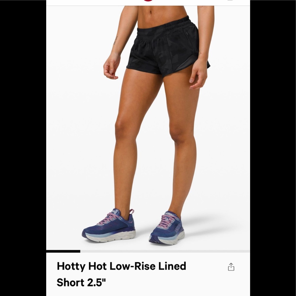 Lululemon Hotty Hot low rise 2.5”